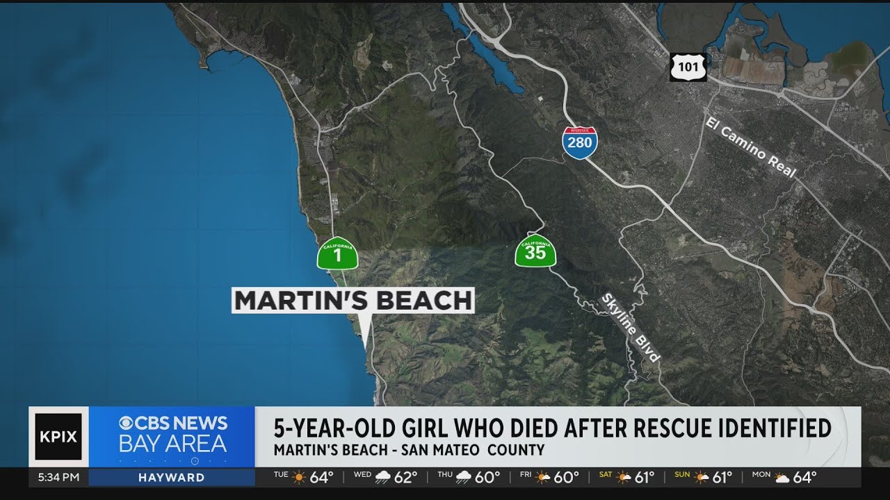 Girl Who Died After Rescue At Martins Beach Near Half Moon Bay Identified