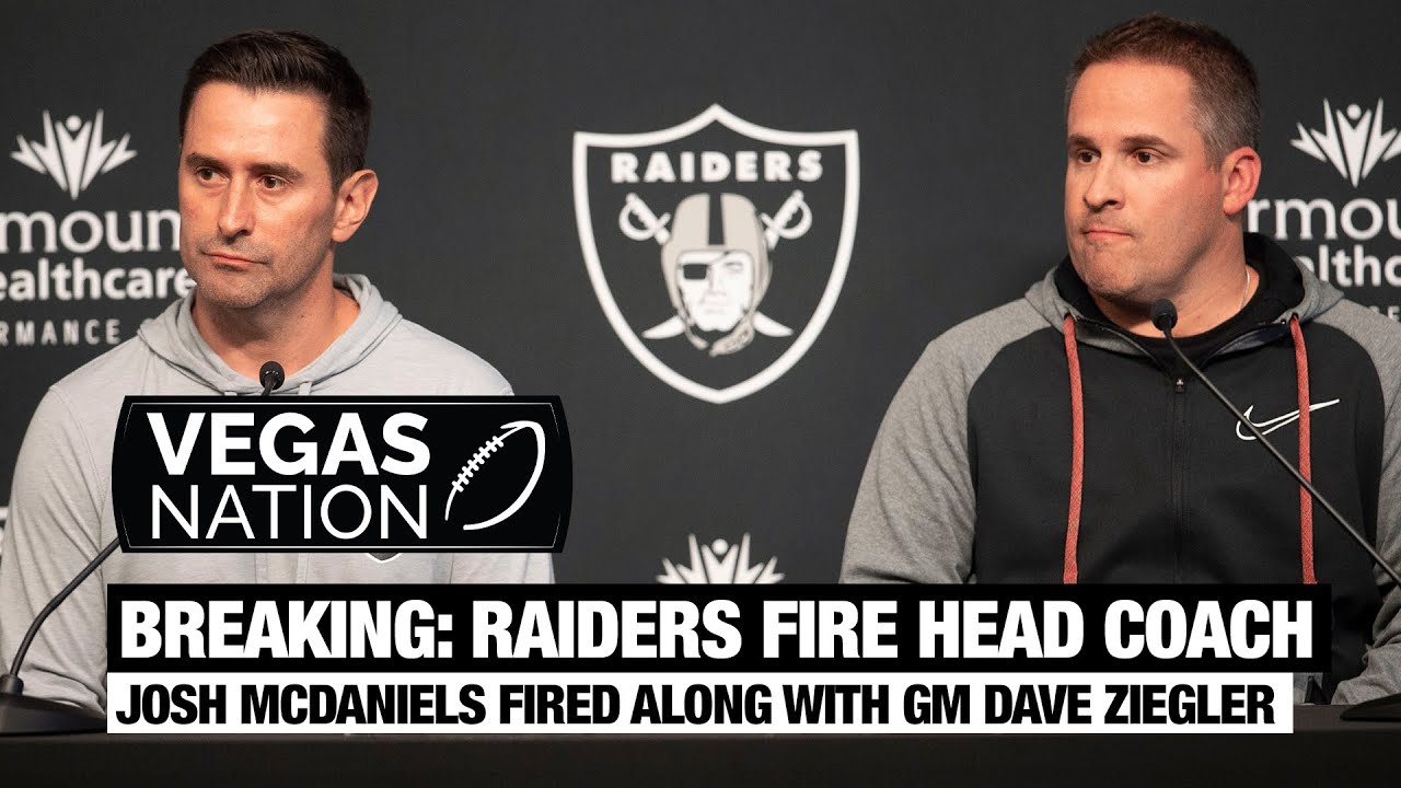 Las Vegas Raiders Fire Head Coach Josh Mcdaniels