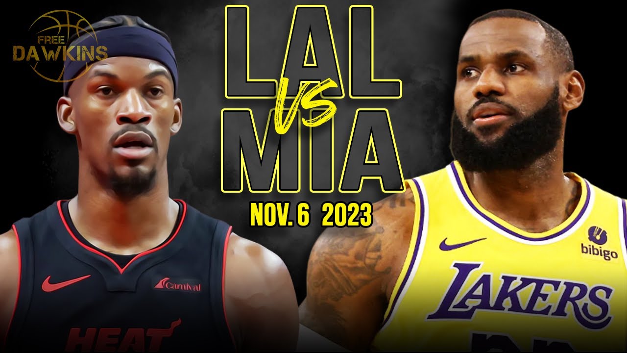 Los Angeles Lakers Vs Miami Heat Full Game Highlights | Nov 6, 2023 | Freedawkins