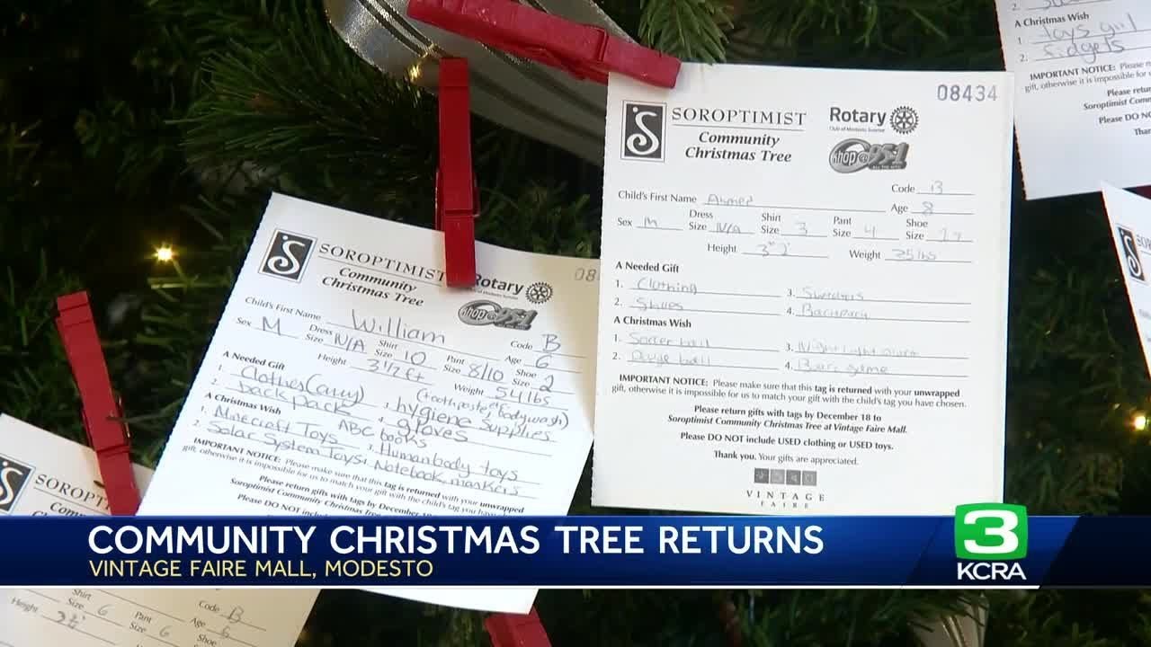 Modesto Community Tree Grants Wishes For Kids During Holiday Season