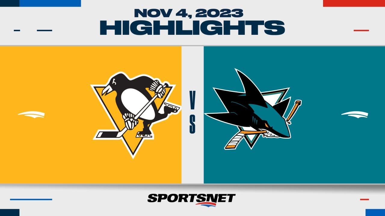 Nhl Highlights | Penguins Vs. Sharks – November 4, 2023