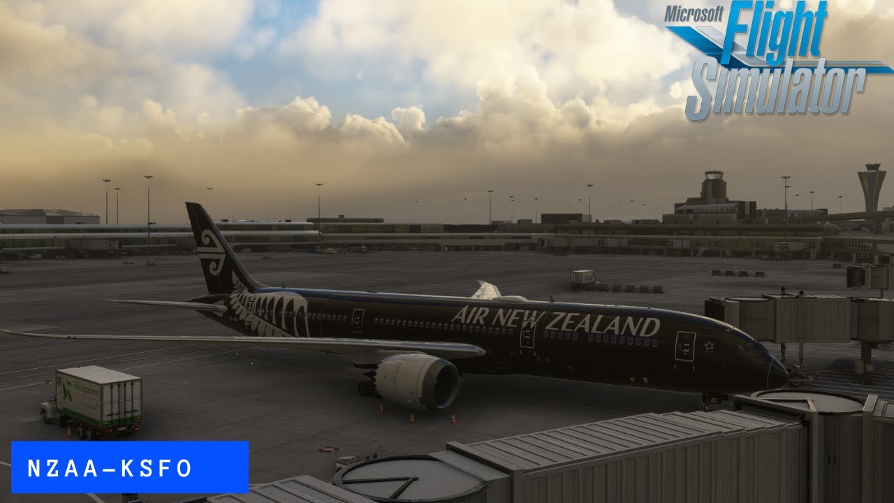 [nzaa] Auckland Airport – [ksfo] San Francisco International B789