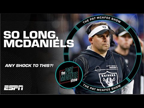 Pat Mcafee Is Shocked Over The Raiders Firing Josh Mcdaniels 👀 | The Pat Mcafee Show