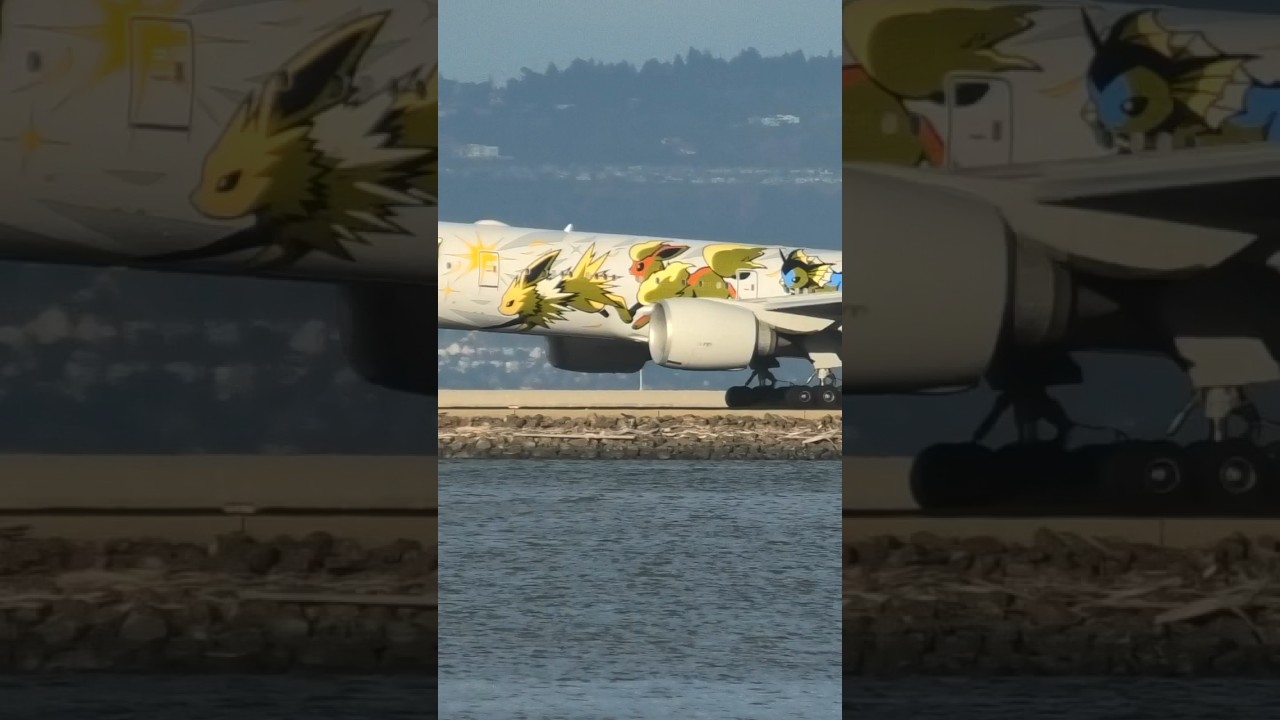 Pokémon livery from ANA airways at SFO #aviation #viral #shortsvideo #shortsfeed #airport #fypシ #fy 1 Pokémon Livery From Ana Airways At Sfo #aviation #viral #shortsvideo #shortsfeed #airport #fypシ #fy