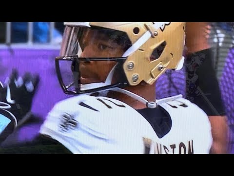 Saints Highlights Saints Derek Carr Injured Jameis Winston In Directs Drive To Chris Olave Td Catch