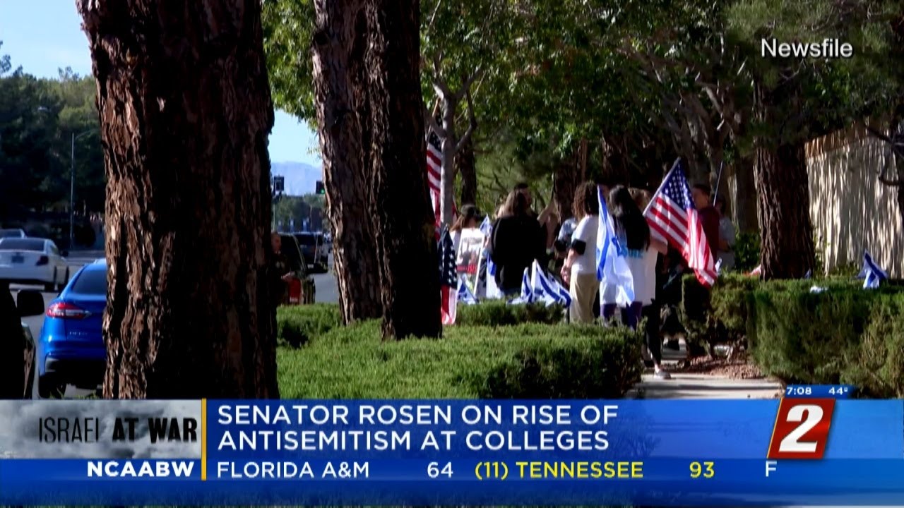 Sen. Rosen Speaks On Antisemitism Rise On Campuses