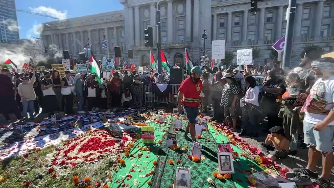 Thousands Rally In Sf During International Protest Supporting Palestinians
