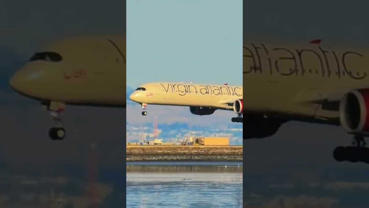 Virgin Atlantic Landing From London At San Francisco Airport 🇬🇧🇬🇧🛬