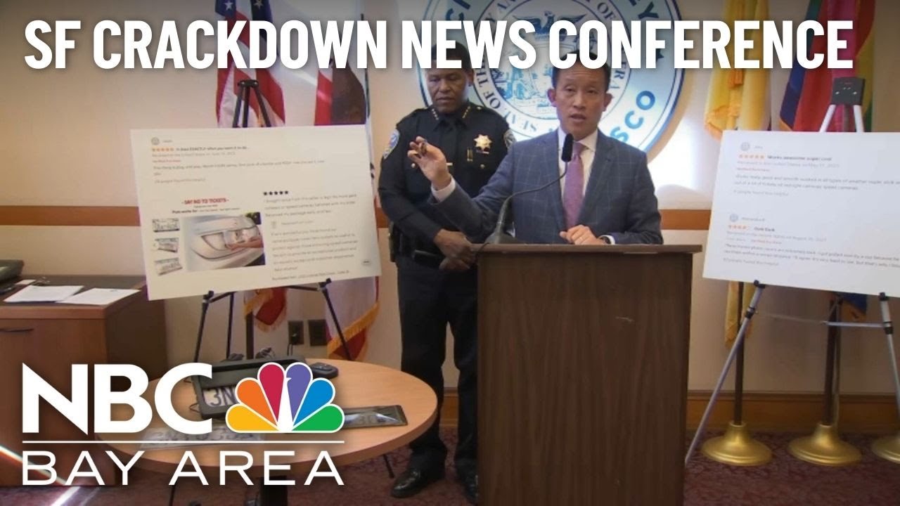 Watch: Sf Authorities Announce Legal Action Against Sellers Of Illegal License Plate Covers