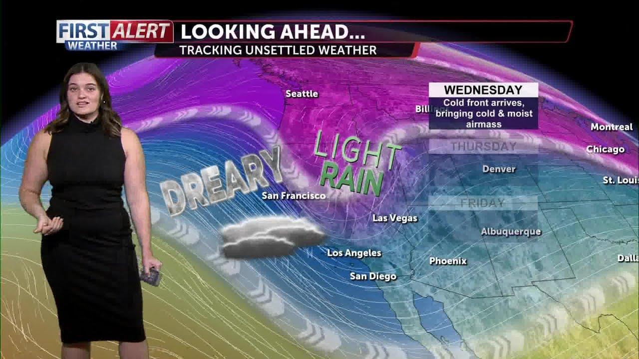 Wet weather arrives Wednesday, impacting the northern parts of the Central Coast 2 Wet Weather Arrives Wednesday, Impacting The Northern Parts Of The Central Coast