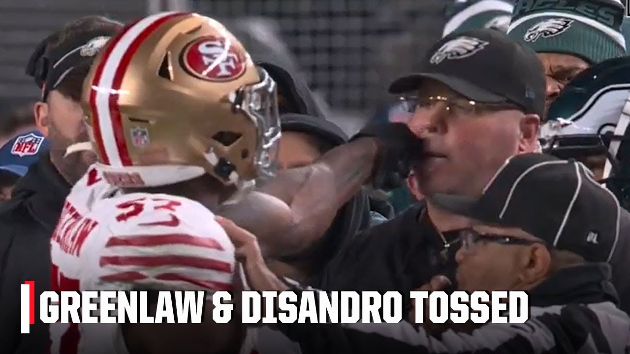 49ers’ Dre Greenlaw, Eagles Security Head Ejected After Scuffle