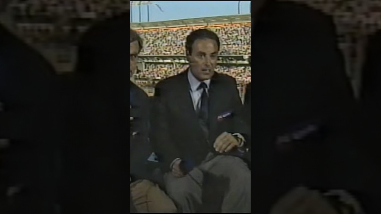 Al Michaels Recaps San Francisco Earthquake/1989 World Series Live Just After Occurrence. #news
