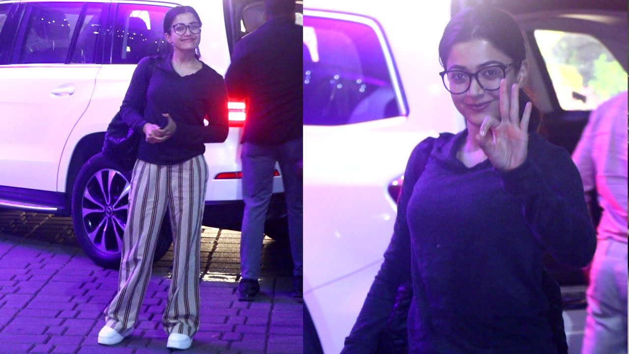Animal Actress Rashmika Mandanna Spotted At Kalina Airport In Santacruz
