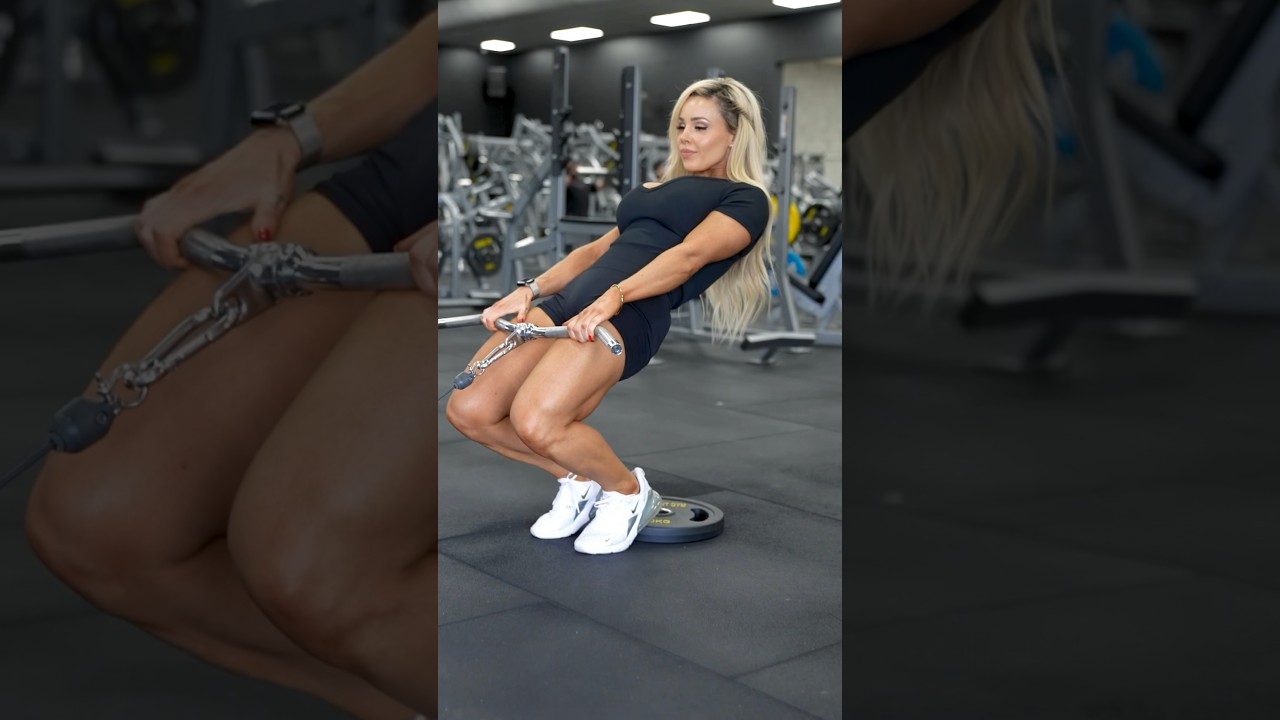 Cable Sissy Squats #legsday #quads #gymworkout 2 Cable Sissy Squats #legsday #quads #gymworkout