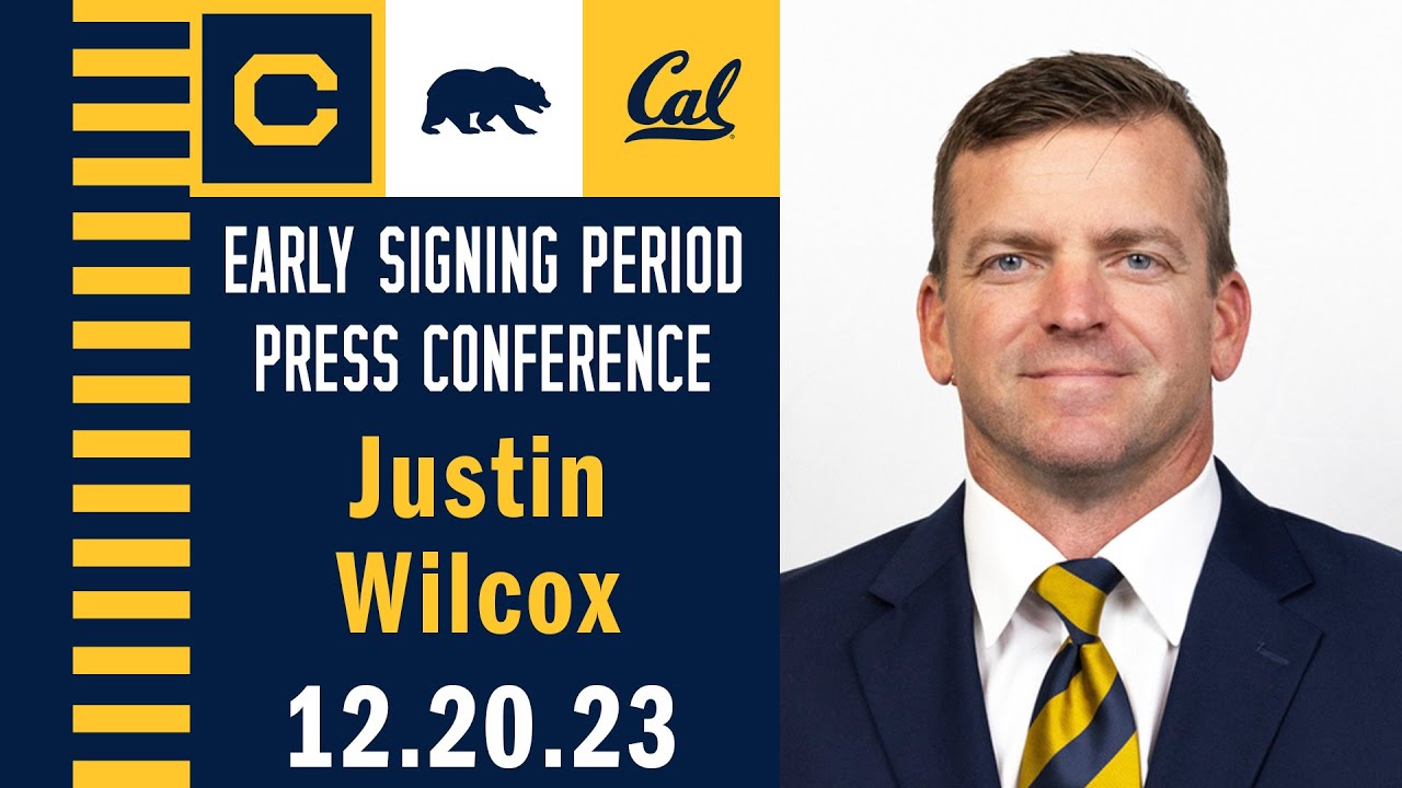 Cal Football: Early Signing Period Justin Wilcox Press Conference (12.20.23)