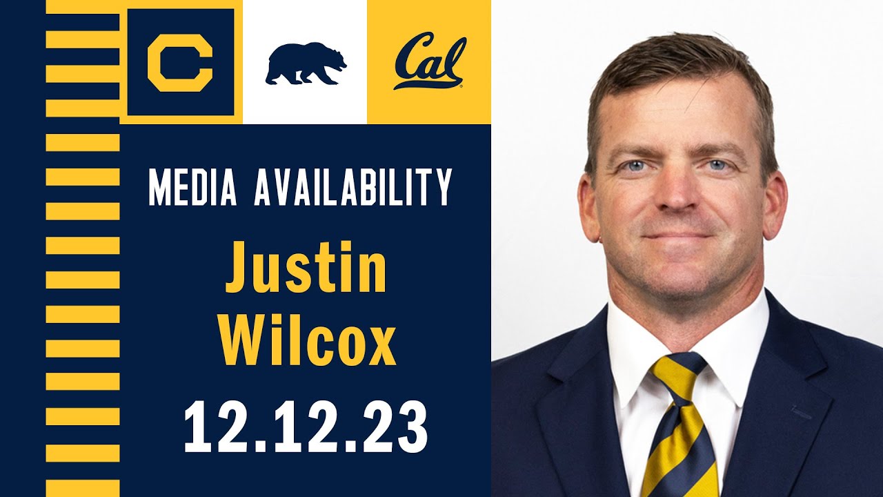 Cal Football: Justin Wilcox Media Availability (12.12.23)