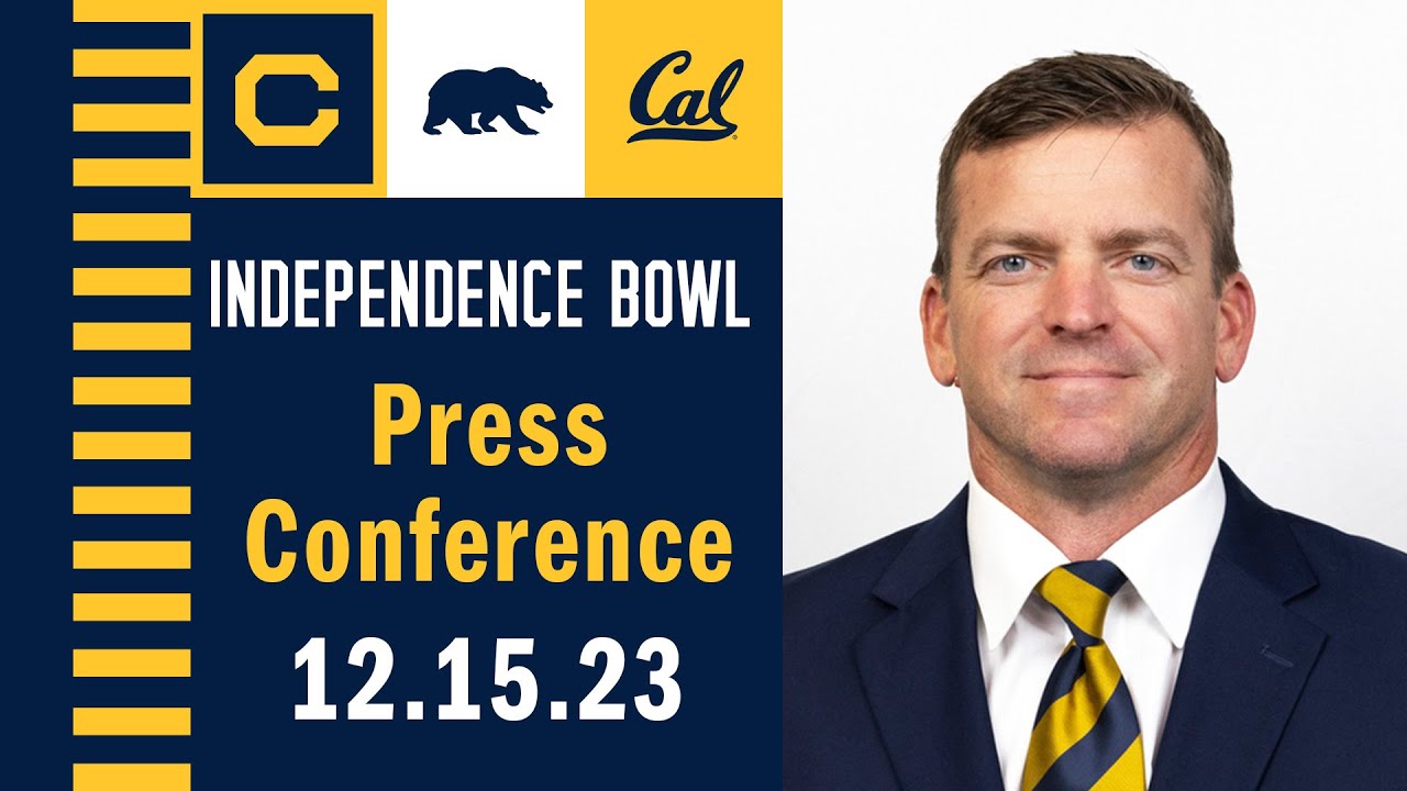 Cal Football: Radiance Technologies Independence Bowl Press Conference (12.15.23)