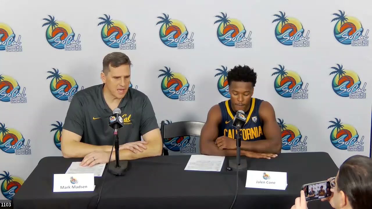 Cal Men’s Basketball: Mark Madsen & Jalen Cone Postgame Press Conference Vs. Tulane