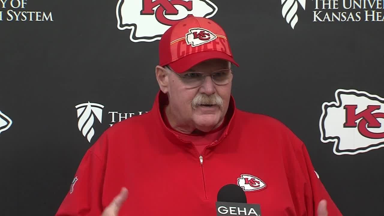 Chiefs Coach Andy Reid Preps For Raiders