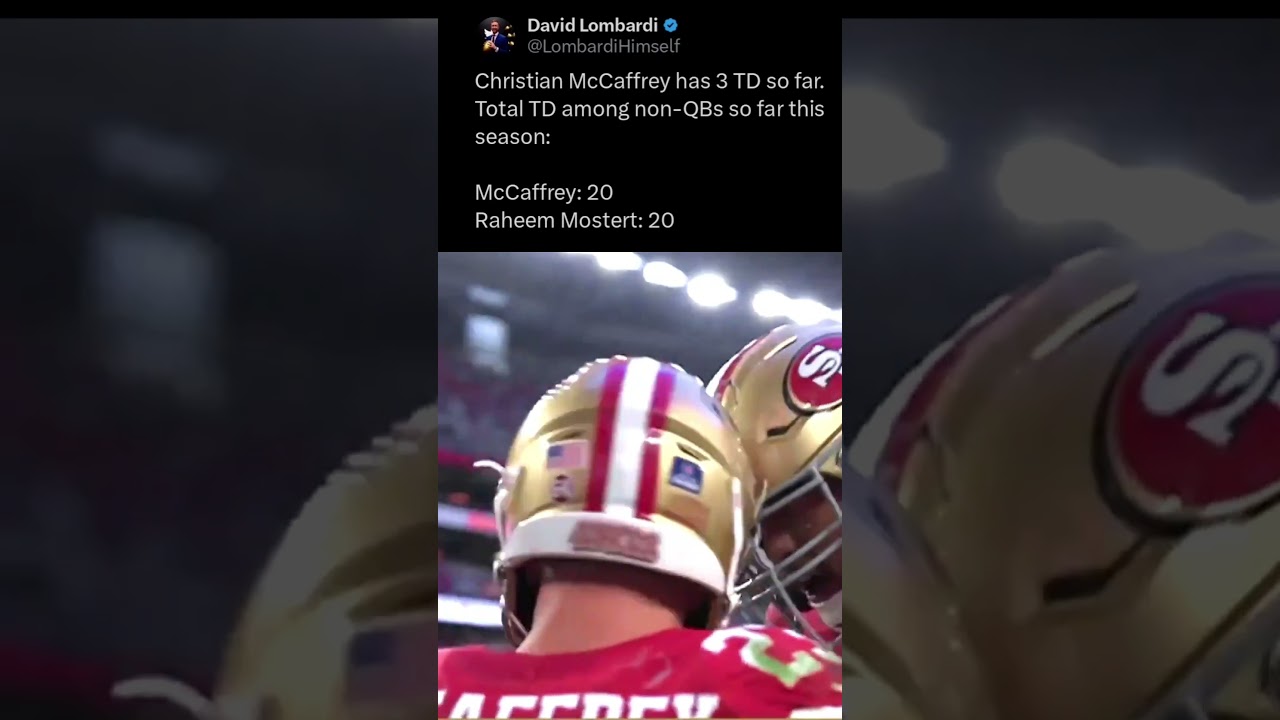 Christian Mccaffrey With His 20th Td This Season. #49ers #nfl #sanfransico49ers