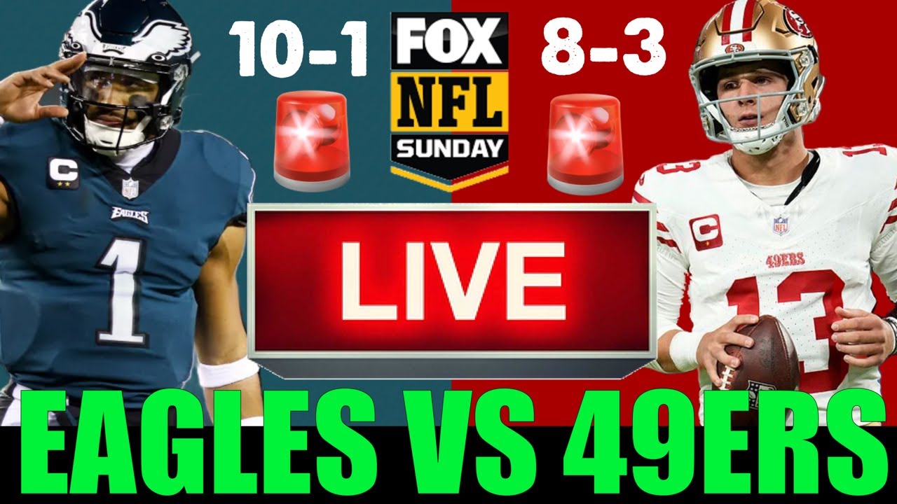 Eagles Vs 49ers Live Game Play By Play And Reaction!! Nfl Week 13 On Fox!!