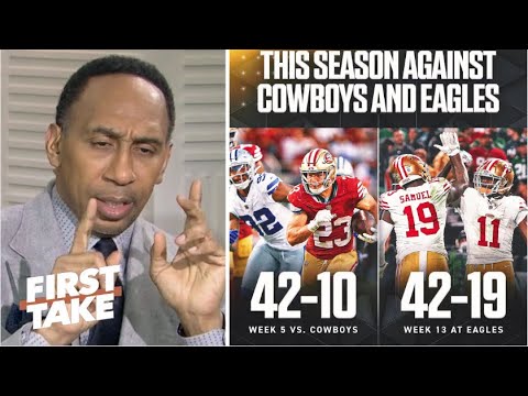 First Take | Cowboys & Eagles Are Not On Same Tier As 49ers! – Stephen A. Claims Niners Will Win Nfc