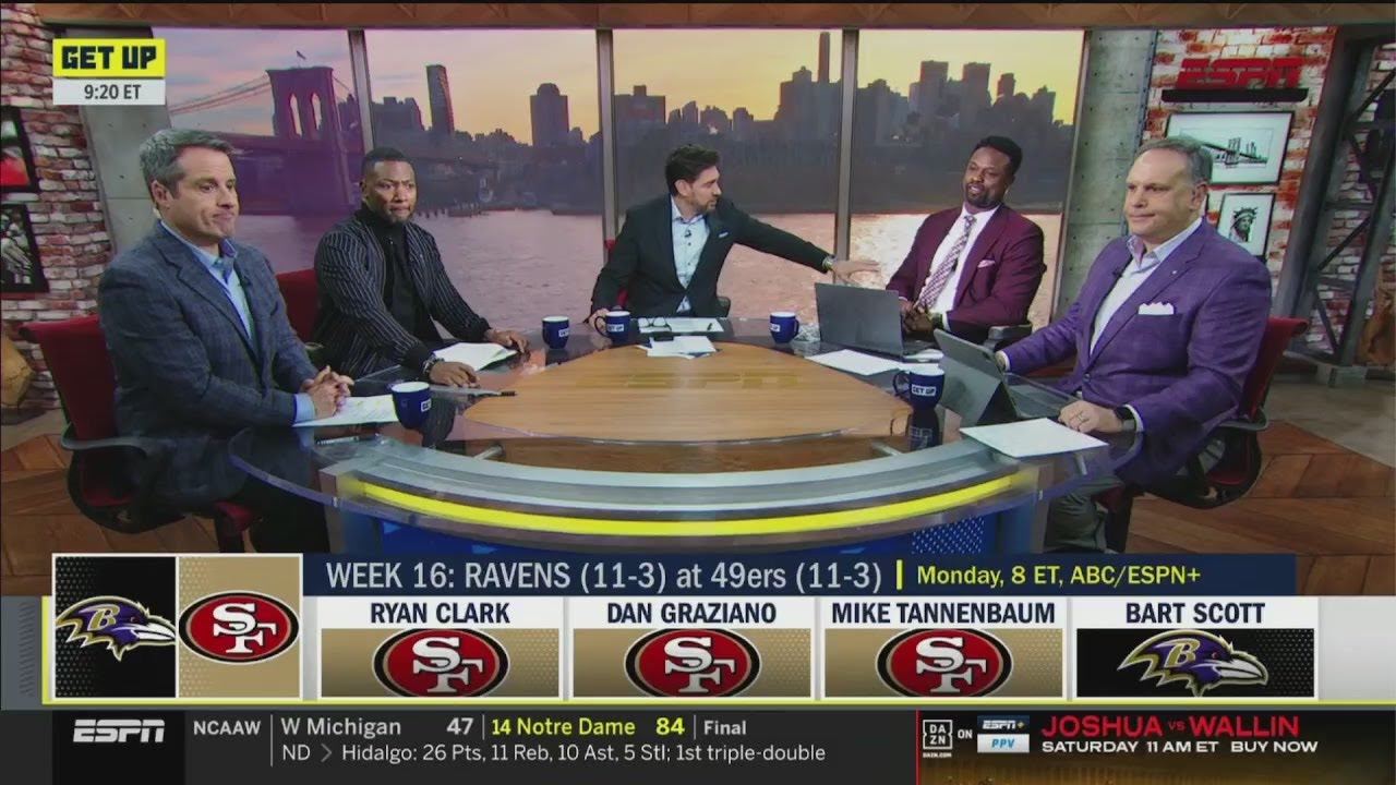 Get Up | “ravens Are Nothing Before Niners” – Espn Crew Rip Bart Scott For Picking Ravens Win