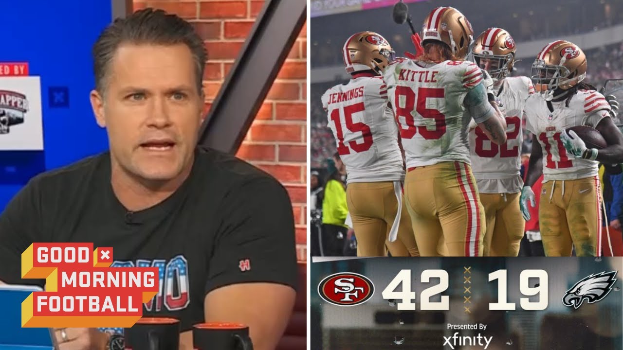 Gmfb | “niners Put Out Biggest Statement In This Game” – Kyle Brandt On 49ers Dominate Eagles 42 19