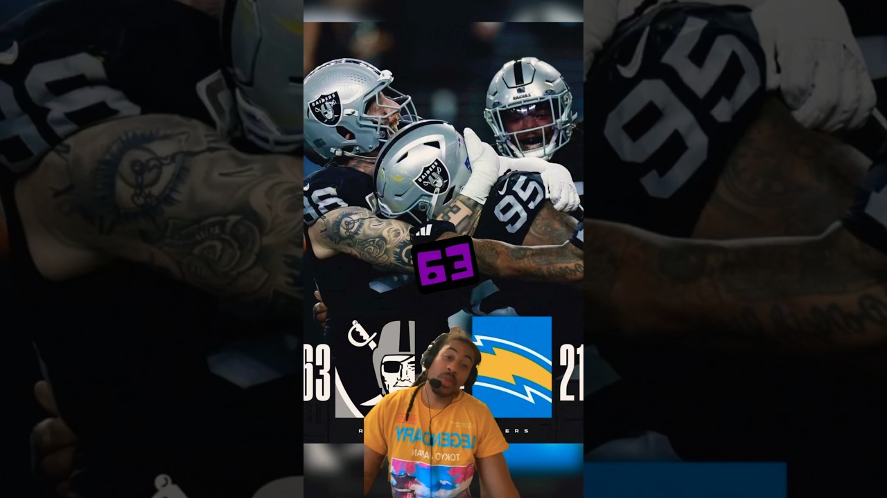 Las Vegas Raiders Destroyed The Los Angeles Chargers 63 21 Reaction