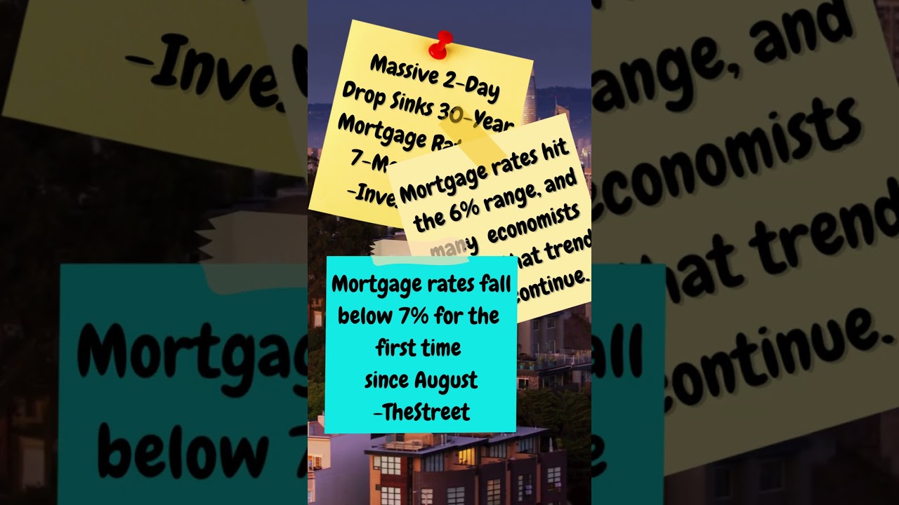 Massive mortgage rate drop! #shorts #sanfrancisco 1 Massive Mortgage Rate Drop! #shorts #sanfrancisco