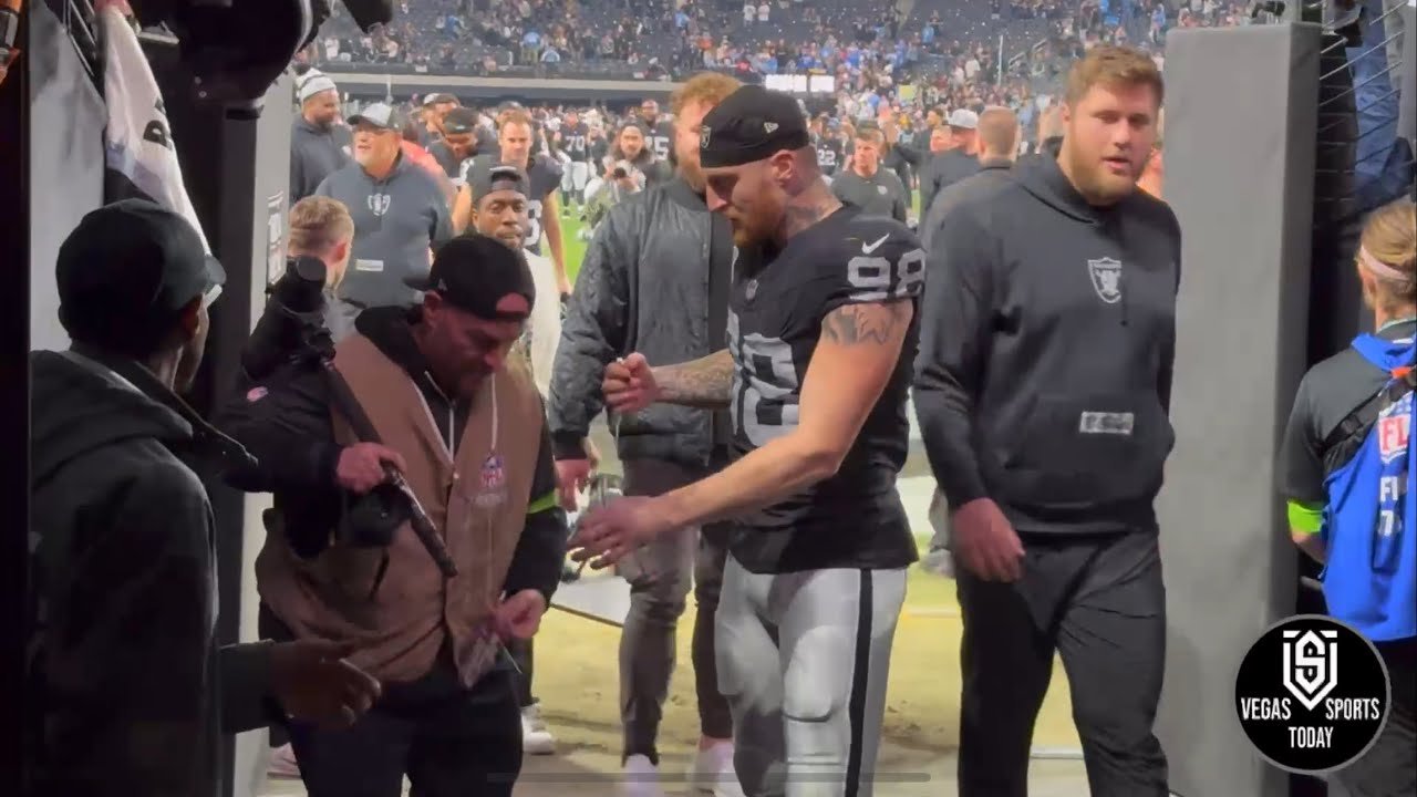 Maxx Crosby, Davante Adams Leave Field After 63 Point Franchise High Record Win Over Chargers