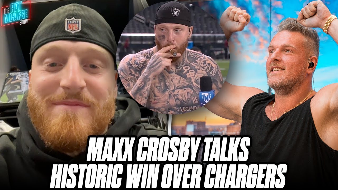 Maxx Crosby On Raiders Historic Blow Out Win Against Chargers & More | Pat Mcafee Show