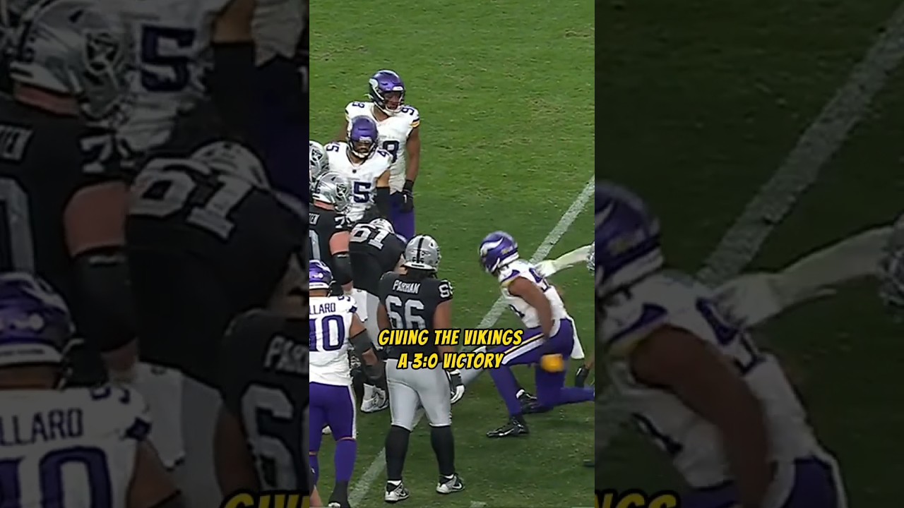 Minnesota And Las Vegas Played The Lowest Scoring Nfl Game #minnesota #lasvegas #worldtrendingwave