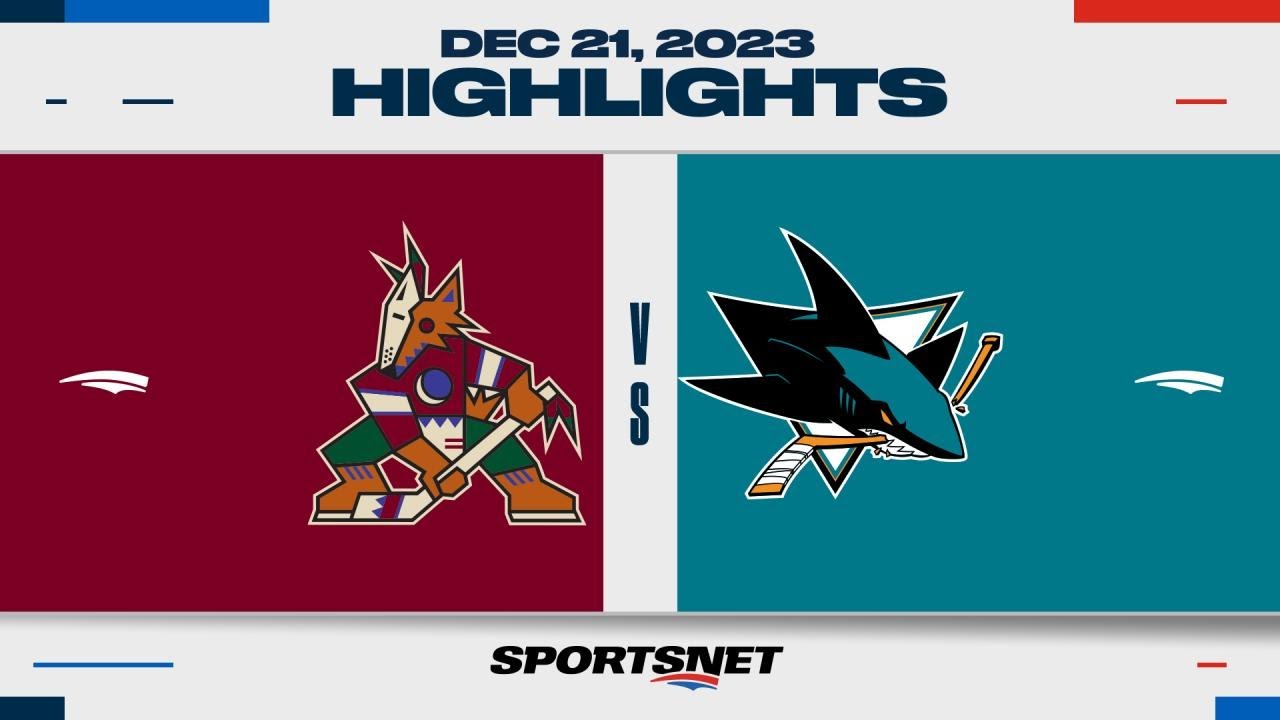 Nhl Highlights | Coyotes Vs. Sharks – December 21, 2023