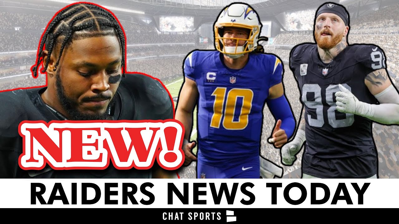 Raiders Injury News On Maxx Crosby, Josh Jacobs, Justin Herbert + Raiders Rumors: Fire Bo Hardegree