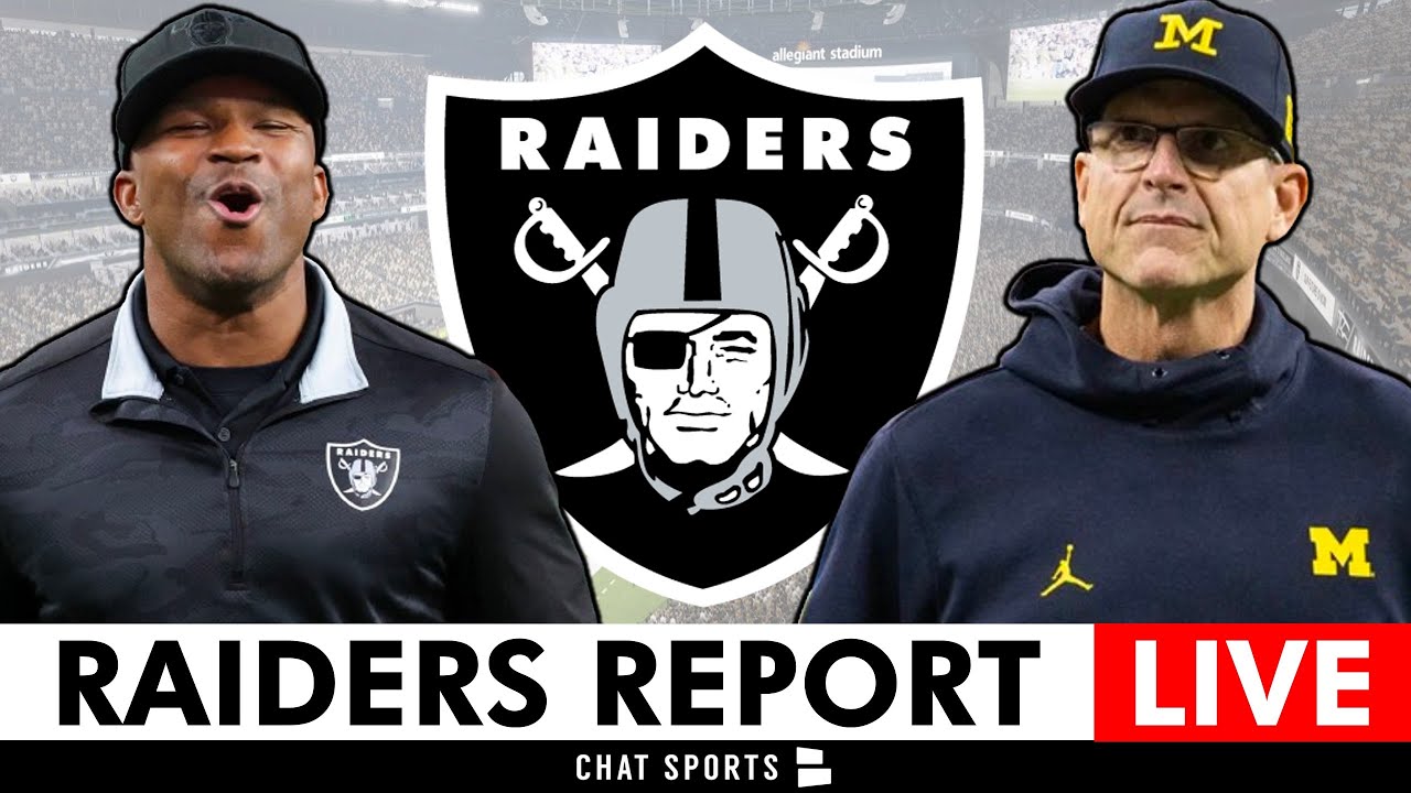 Raiders Rumors Live On Jim Harbuagh, Champ Kelly, Gm Candidates Before Chiefs Nfl Week 16 Game