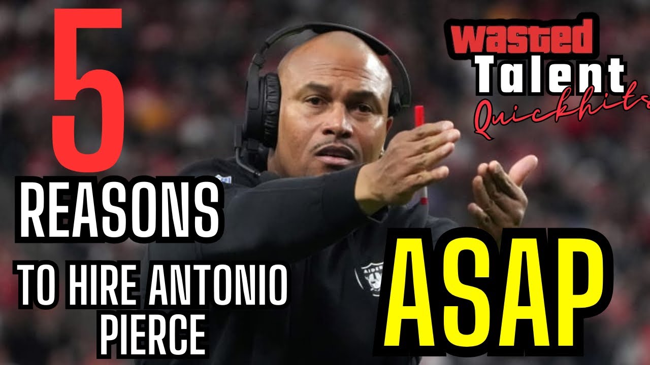 Raiders:5 Reasons Antonio Pierce should get The Las Vegas Raiders Job ASAP! 1 Raiders:5 Reasons Antonio Pierce Should Get The Las Vegas Raiders Job Asap!