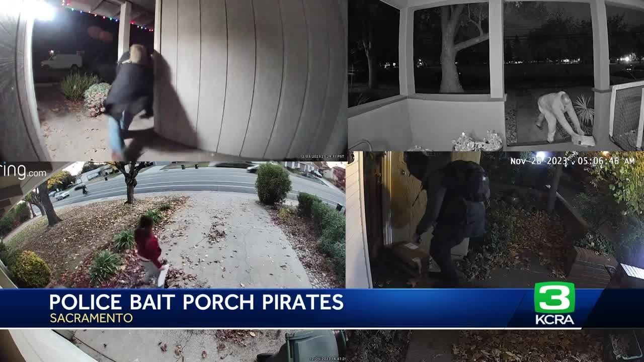 Sacramento Police Says Bait Packages Are Catching Porch Pirates This Holiday Season