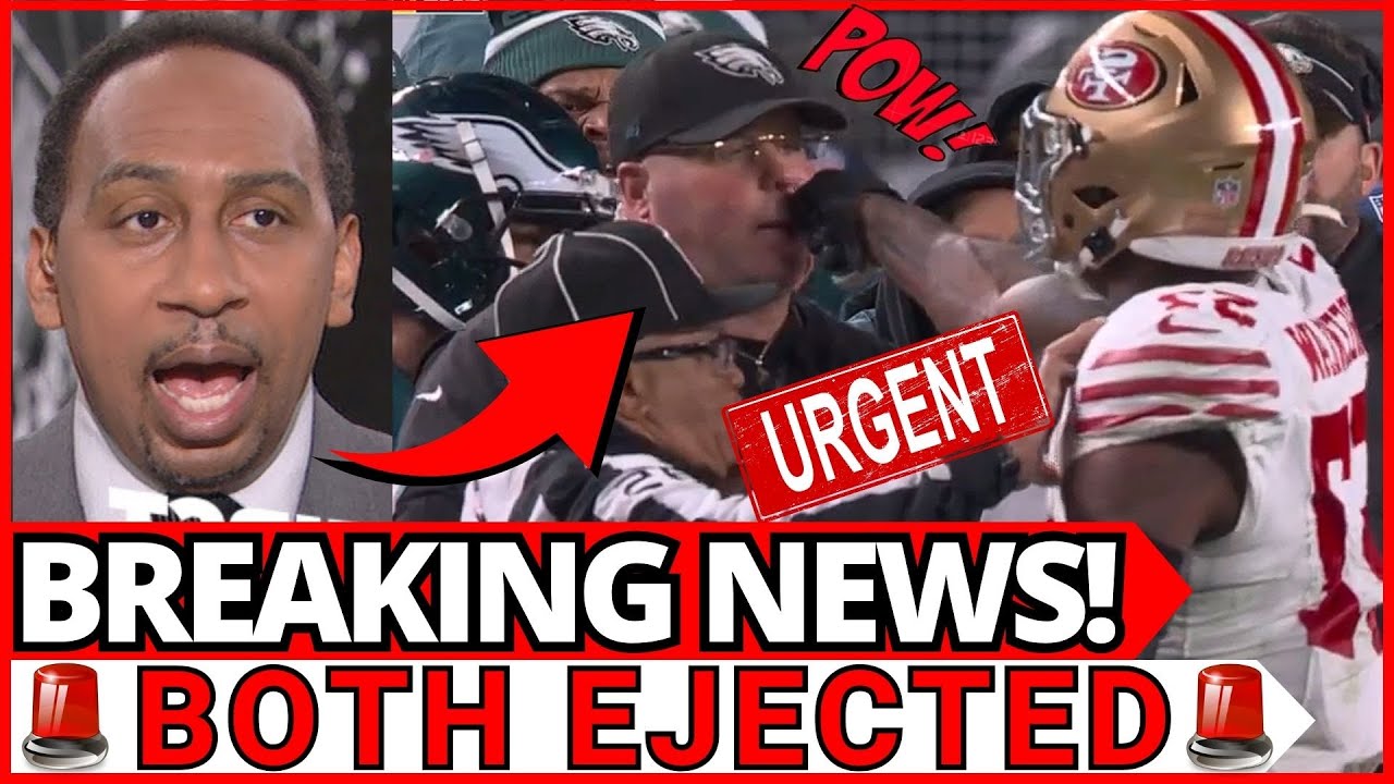 🚨urgent! Dre Greenlaw Ejected For Hitting Eagles Security Guard In Face! San Francisco 49ers News