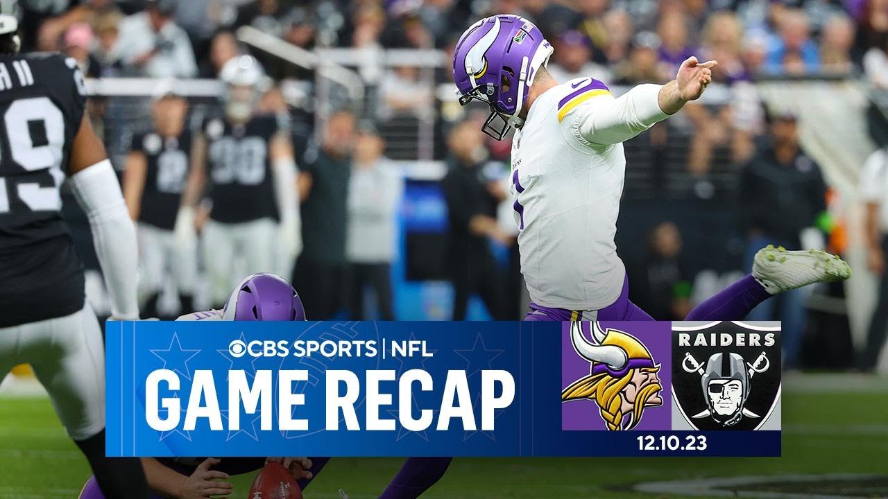 Vikings TOP Raiders with FG in FINAL 2 minutes | Game Recap | CBS Sports 1 Vikings Top Raiders With Fg In Final 2 Minutes | Game Recap | Cbs Sports