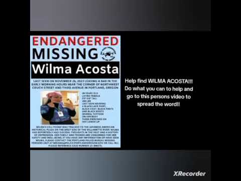 Wilma Acosta 28 Reported Missing After Moving From San Jose To Portland Oregon…