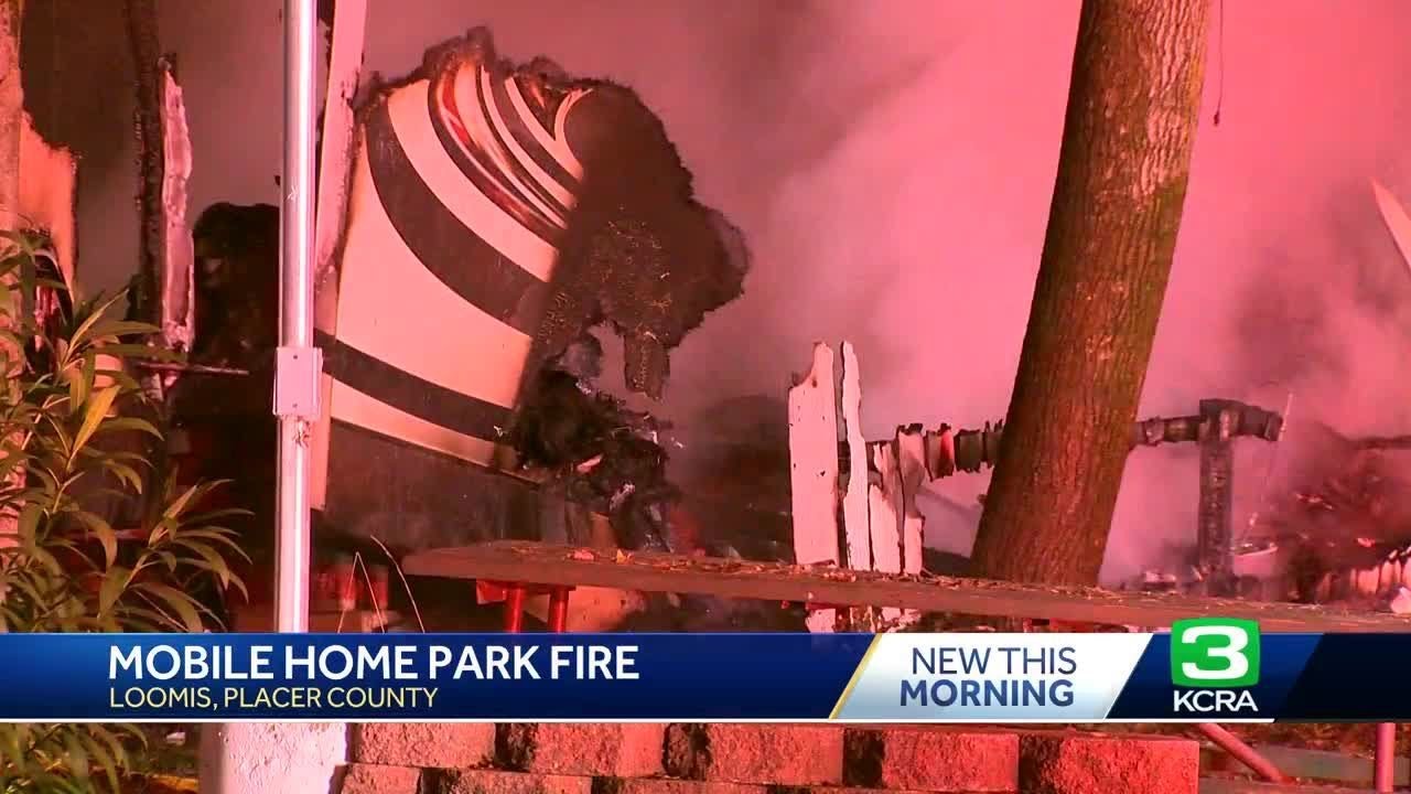 2 Trailers Destroyed In Fire At Placer County Mobile Home Park