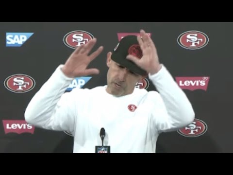 49ers kyle shanahan reacts to in
