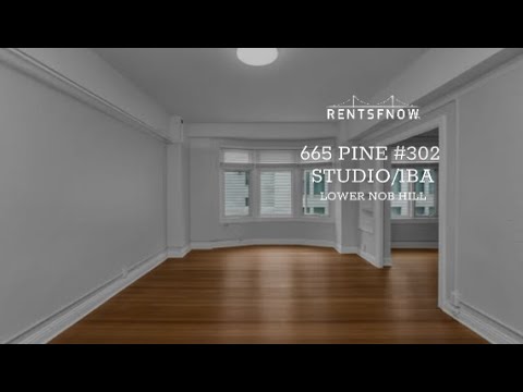 665 Pine #302, San Francisco Ca | Studio 1 Bath