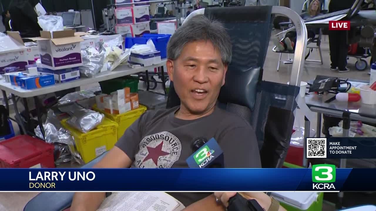 Blood Drive For Life: Larry Uno Has Donated More Than 120 Times