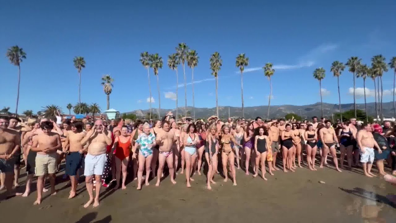Hundreds take the 'Polar Dip' in Santa Barbara 2 Hundreds Take The ‘polar Dip’ In Santa Barbara