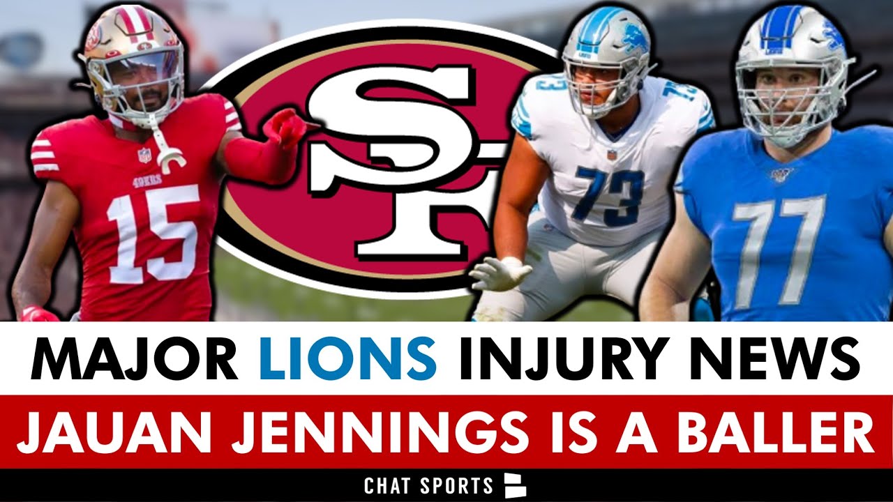MAJOR Lions Injury News That Could Impact 49ers vs. Lions NFC Championship Game | Jauan Jennings 2 major lions injury news that cou
