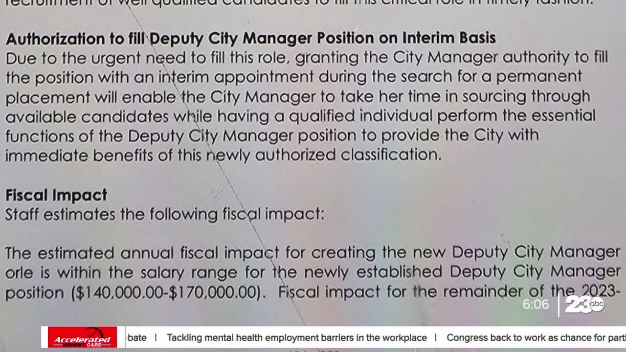 New Deputy City Manager Needed For Cal City
