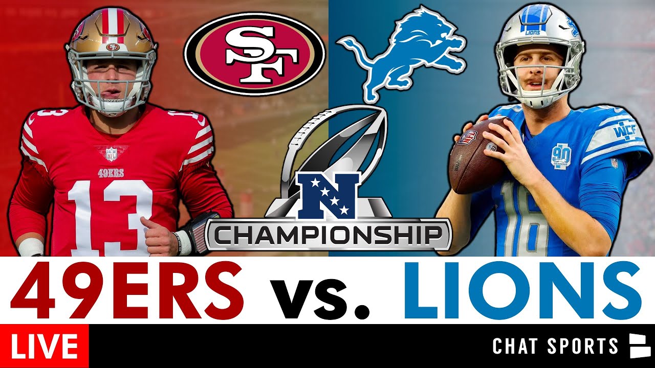 NFC Championship 49ers vs. Lions 2024 Live Streaming Scoreboard, Play ...