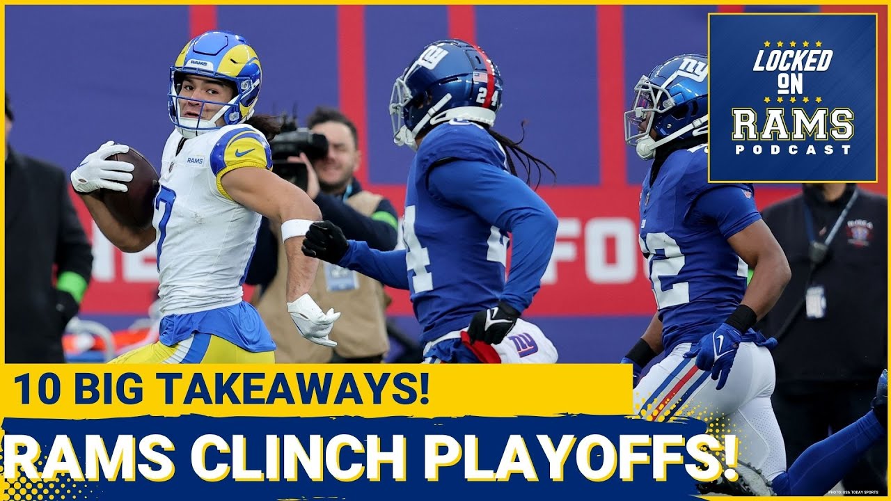 Rams Clinch Playoff Berth! 10 Big Takeaways, Rams Re Sign Brett Maher, Puka Nacua Rookie Of The Year